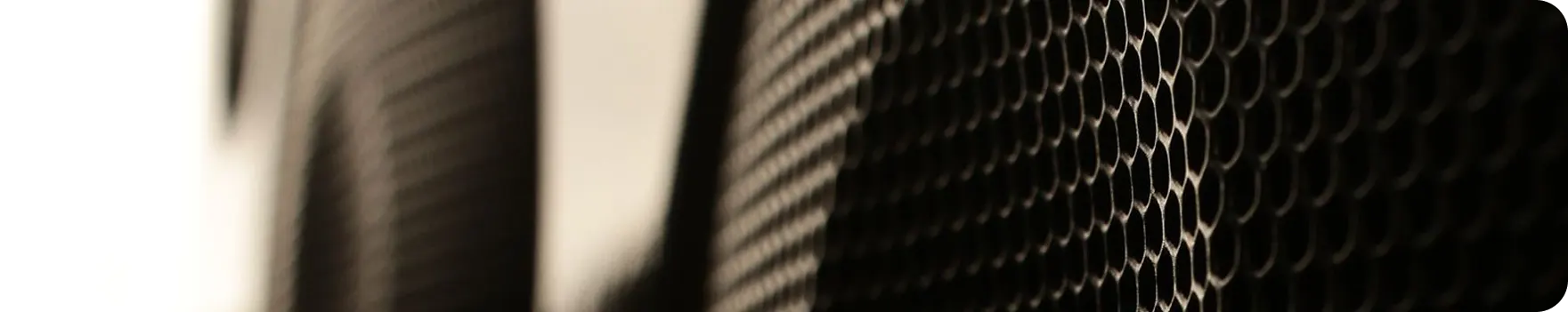 Studio microphones in blue light